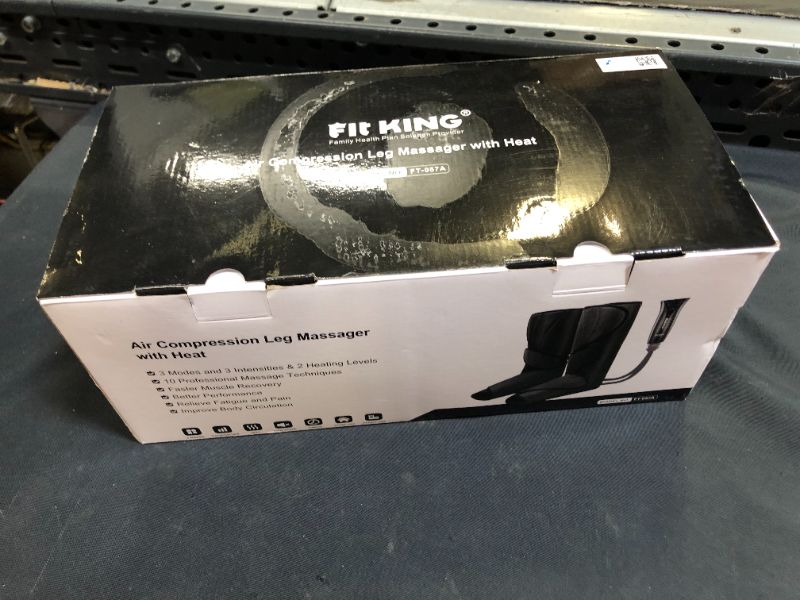 Photo 1 of FIT KING Leg and Foot Massager with Heat, Foot and Calf Massager for Circulation and Pain Relief with 3 Modes 3 Intensities and Optional 2 Heating Levels FT-057A
