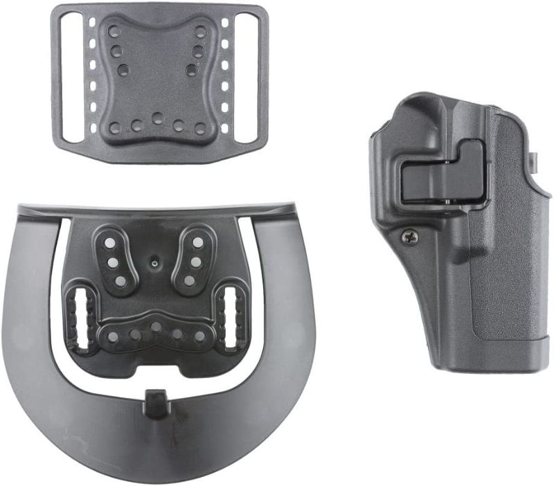 Photo 1 of BLACKHAWK Serpa CQC Belt Loop and Paddle Holster For Glock 17/22/31 Right Hand Black
