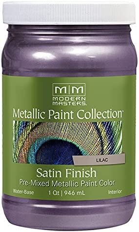 Photo 1 of 1 qt Modern Masters ME427 Lilac Metallic Paint Collection Water-Based Decorative Metallic Paint
