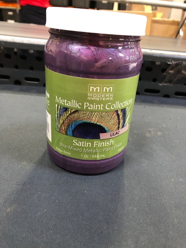 Photo 2 of 1 qt Modern Masters ME427 Lilac Metallic Paint Collection Water-Based Decorative Metallic Paint

