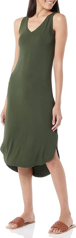 Photo 1 of Daily Ritual Women's Jersey Standard-Fit Sleeveless V-Neck Midi Dress
