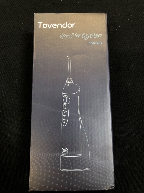 Photo 2 of TOVENDOR Electric Water Flosser, Cordless Dental Oral Irrigator - 3 Modes, 3 Tips for Family Hygiene (300ML, Waterproof Waterflosser)
