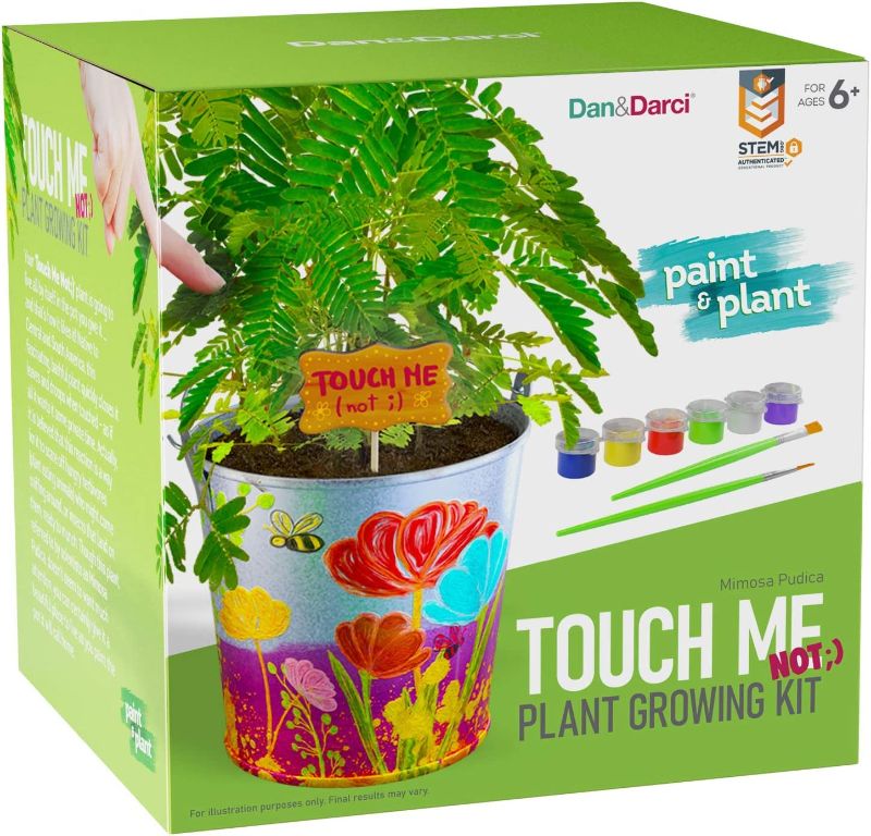 Photo 1 of Touch-Me-Not Kids Gardening Kit - STEM Projects for Kids Ages 6-12 - Arts and Crafts Activities, Tickle Sensitive Plant Garden, Painting Craft Kits for Boys & Girls Age 6 7 8-12 Year Old Girl Gifts
