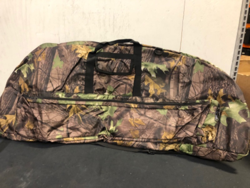 Photo 1 of Camouflage Duffel Bag Large leaf type CAMO approximately 45L x17W
