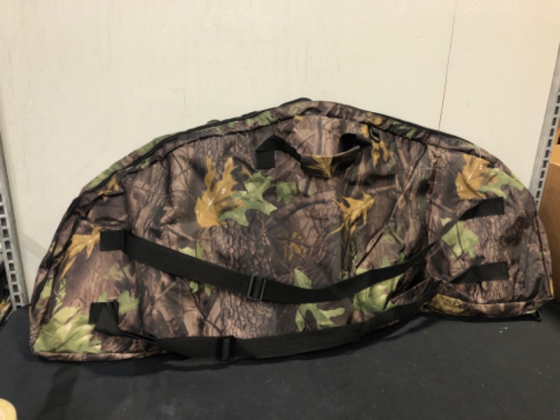 Photo 3 of Camouflage Duffel Bag Large leaf type CAMO approximately 45L x17W
