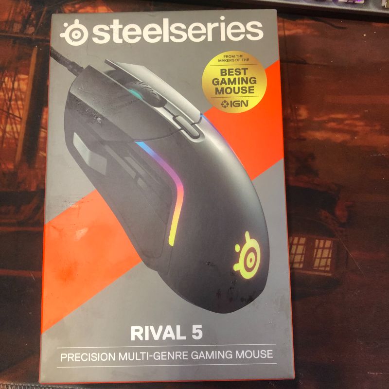 Photo 5 of  SteelSeries Rival 5 Gaming Mouse with PrismSync RGB Lighting and 9 Programmable Buttons – FPS, MOBA, MMO, Battle Royale – 18,000 CPI TrueMove Air Optical Sensor - Black