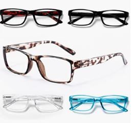 Photo 1 of 5 Pairs Reading Glasses For Women Blue Light Blocking?Men's and Women's Computer Glasses Comfort Spring Hinge Readers