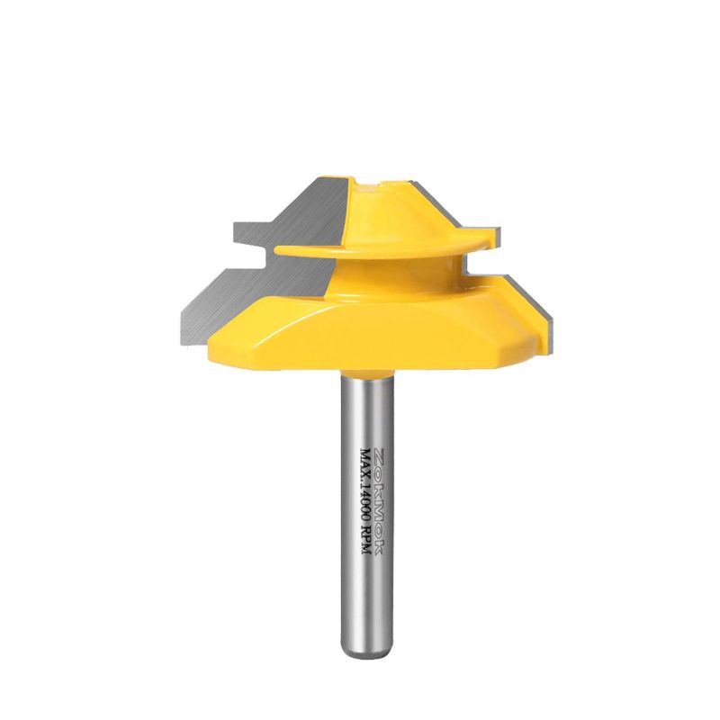 Photo 1 of 45-Degree Lock Miter Router Bit, ZOKMOK Plus Miter Joint Router bit, 1/2 inch
