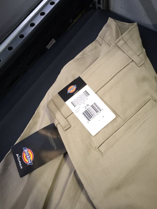 Photo 2 of Dickies Women's Slim Fit Boot Cut Stretch Twill Pants Desert Sand, 2 - Ms Casual Pants at Academy Sports
SIZE  2 R 