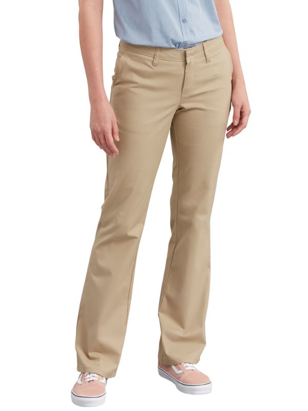Photo 1 of Dickies Women's Slim Fit Boot Cut Stretch Twill Pants Desert Sand, 2 - Ms Casual Pants at Academy Sports
SIZE  2 R 