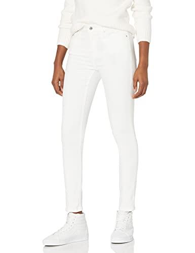 Photo 1 of Amazon Essentials Women's Mid-Rise Skinny Jean, White, 
size 16 Short
