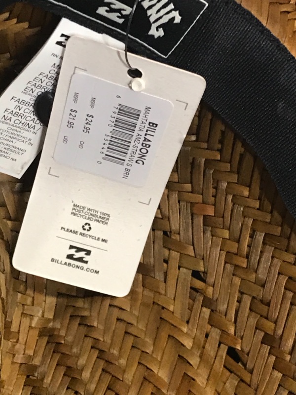 Photo 1 of Billabong Men's Classic Straw Lifeguard Hat
