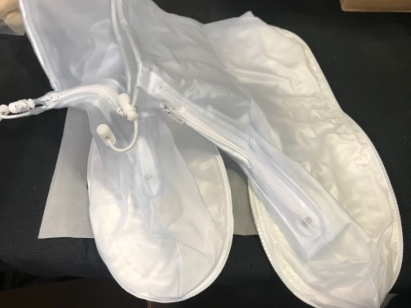 Photo 2 of COCOMUSE Waterproof Shoe Cover, Large Opening, Easy to wear Non-Slip PVC rain Boot Cover for Repeated use SIZE SMALL
