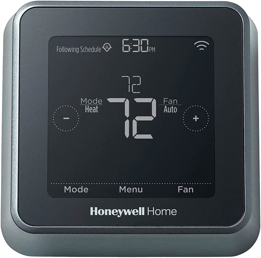 Photo 1 of Honeywell Home Wi-Fi Touchscreen Smart Thermostat Geofencing Technology Black
