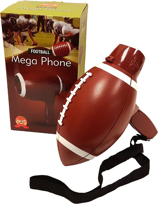 Photo 1 of Barwench Games' Football Shaped Megaphone with Voice, Siren and Built in Bottle Opener!
