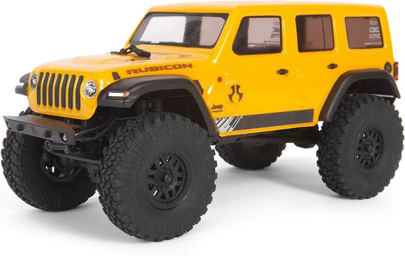 Photo 1 of Axial RC Truck 1/24 SCX24 2019 Jeep Wrangler JLU CRC 4WD Rock Crawler Brushed RTR, Yellow, AXI00002V2T2
