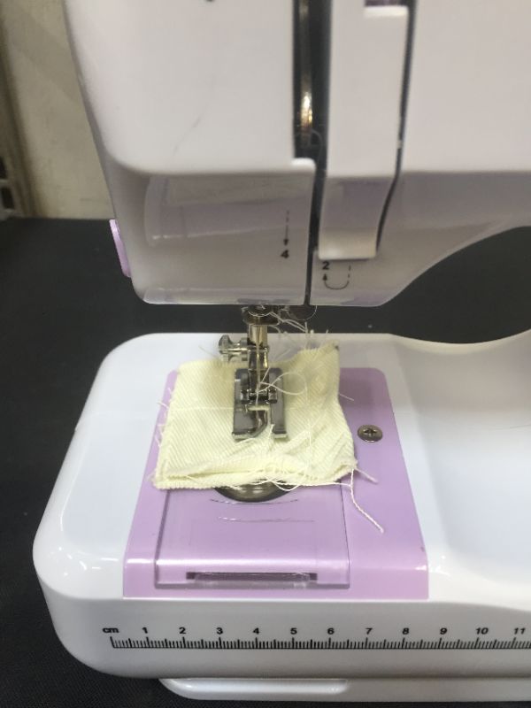 Photo 3 of 12 Stitches Sewing Machine, Multifunctional Mini Portable Sewing Machine Basic Easy to Use for Adults and Kids, Two-Thread Lockstitch with High & Low Adjustable Speeds
