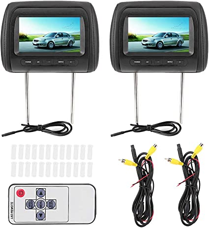 Photo 1 of Headrest Monitor 7 Inch-Headrest DVD Player - Dual Portable DVD Player Car Headrest Video Players 7 in HD LCD Digital Screen Car MP5 Player
