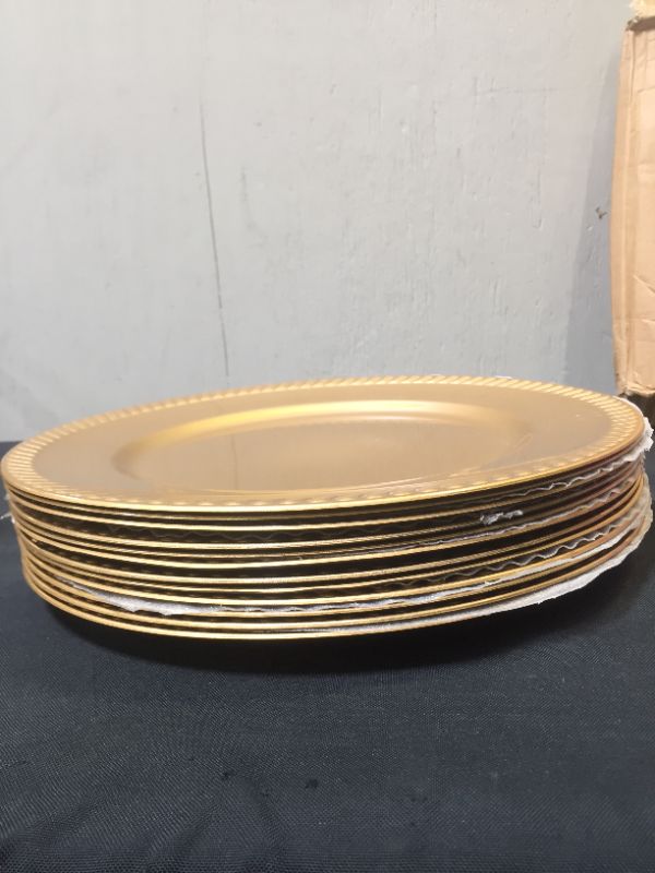 Photo 2 of 12" GOLD PLATES - SOLD AS IS