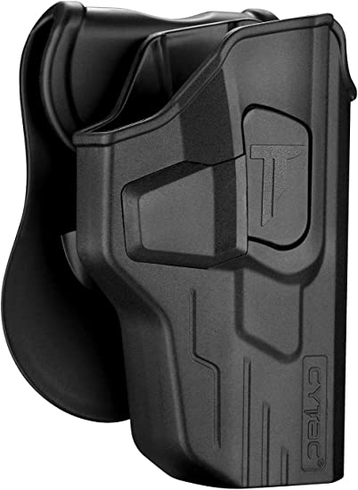Photo 1 of M&P 9mm Holsters, OWB Holster for S&W MP 9mm/.40 4.25" Full Size / M&P M2.0 9mm / SD9 VE / SD40 VE - Index Finger Released | Adjustable Cant | Autolock | Outside Waistband | Matte Finish -Right Handed
