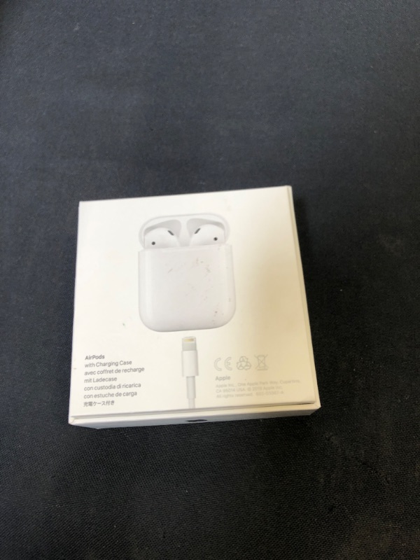 Photo 3 of Apple AirPods (2nd Generation) MV7N2AM/a with Charging Case - Stereo - Wireless - Bluetooth - Earbud - Binaural - in-ear

