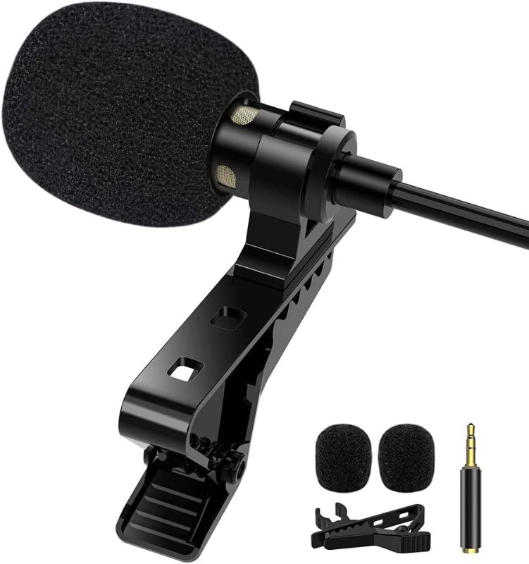 Photo 1 of 1Mii Lavalier Lapel Microphone Clip-on Omnidirectional Condenser Recording Mic for iPhone Android & Windows Smartphones, YouTube, Interview, Studio, Video Recording
