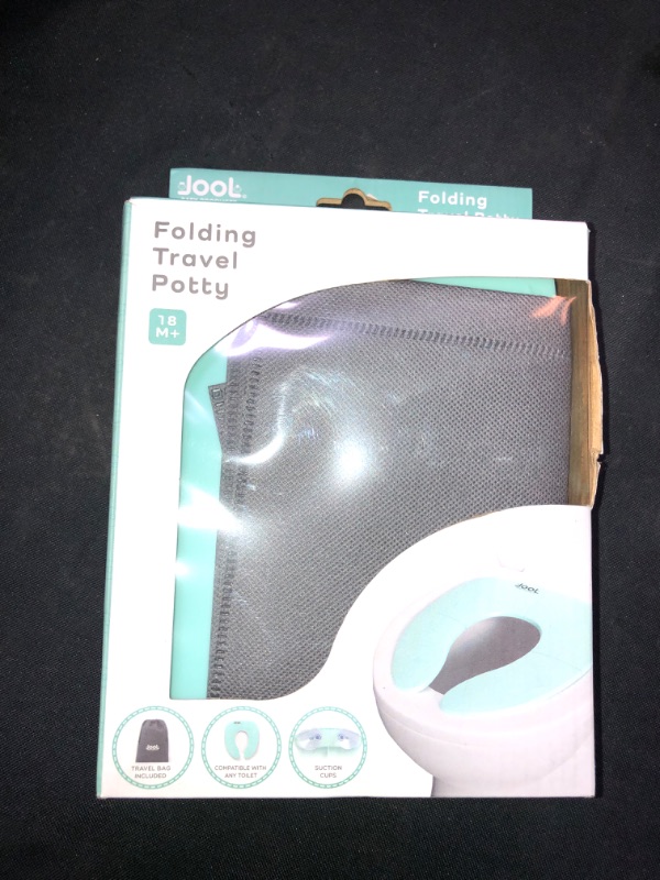 Photo 2 of Folding Travel Potty Seat for Boys and Girls, Fits Round & Oval Toilets, Non-Slip Suction Cups, Includes Free Travel Bag - Jool Baby