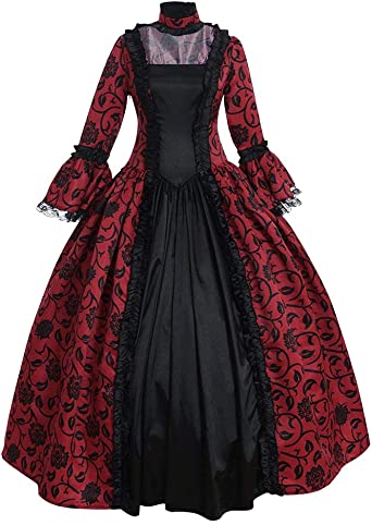 Photo 1 of Abaowedding Women's Victorian Rococo Dress Inspiration Maiden Costume Vintage Dress, SIZE M 