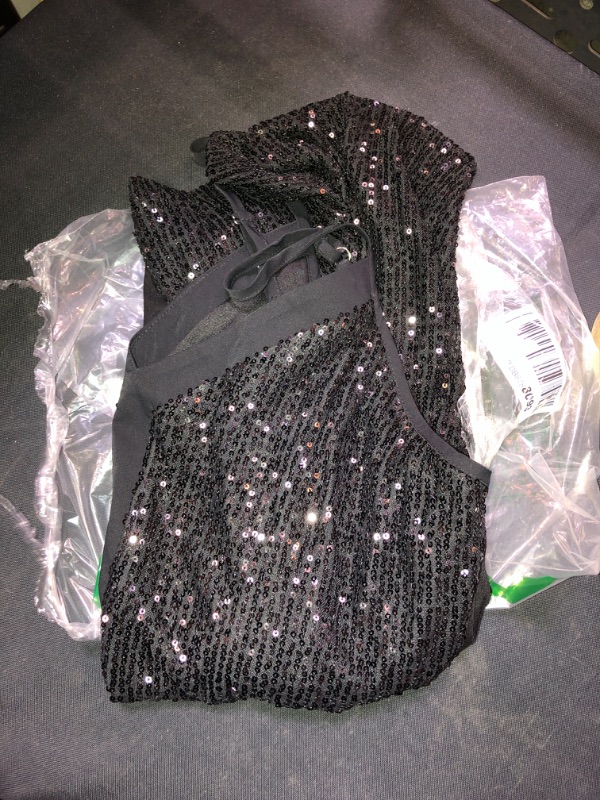 Photo 2 of ATTLB Womens Sequin Tank Tops Sparkly Sexy V Neck Sleeveless Cami Shirts Glitter Loose Party Shimmer, SIZE 2XL