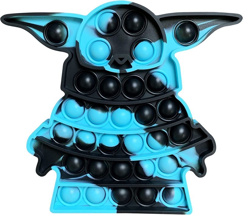 Photo 1 of Fidget Toys, Push Bubble Fidgets Sensory Toy, Easter Basket Stuffers Stress Relief Pop Fidget Toy for Kids Adults - Blue Black