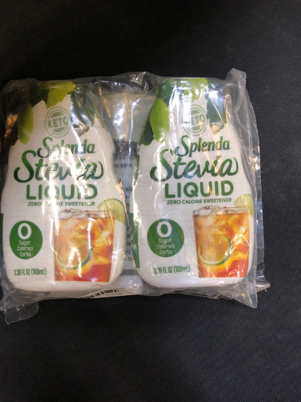 Photo 2 of 
SPLENDA LIQUID Stevia Zero Calorie Sweetener drops, 3.38 Fl Oz Bottle (Stevia, 2 Pack)10/04/2023