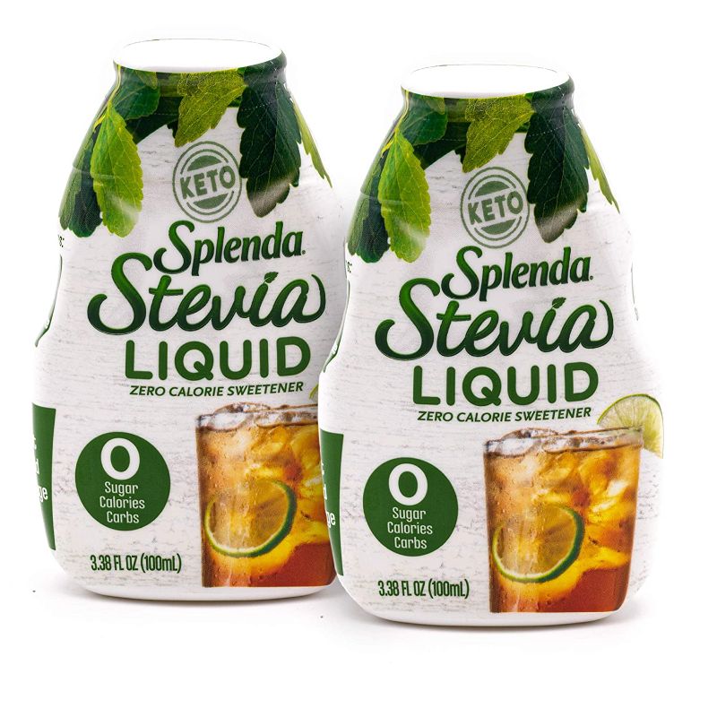 Photo 1 of 
SPLENDA LIQUID Stevia Zero Calorie Sweetener drops, 3.38 Fl Oz Bottle (Stevia, 2 Pack)10/04/2023