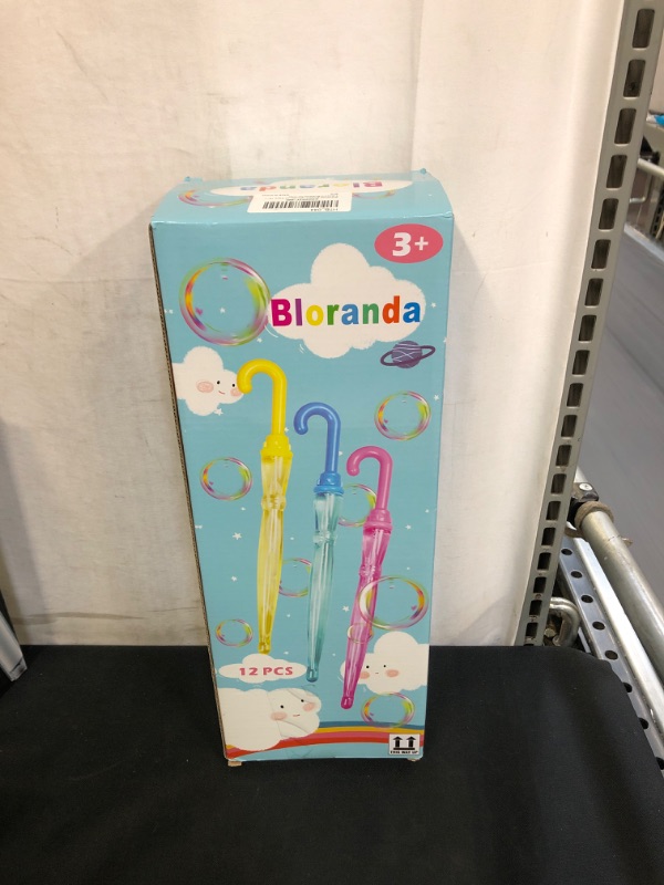 Photo 4 of Bloranda 12 Pack 15'' Bubble Wands Bulk - Large Bubble Wand | Umbrella Big Bubble Wand 3 Colors Bubble Wand Party Favors Summer Toys Outdoor Play Toys Birthday Party
