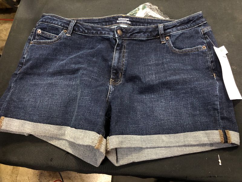 Photo 3 of Amazon Essentials Women's 5" Denim Short. SIZE 20 