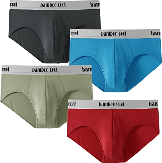 Photo 1 of BAMBOO COOL Men’s Underwear boxer briefs Soft Comfortable Bamboo Viscose Underwear Trunks (4 Pack) SIZE M 
