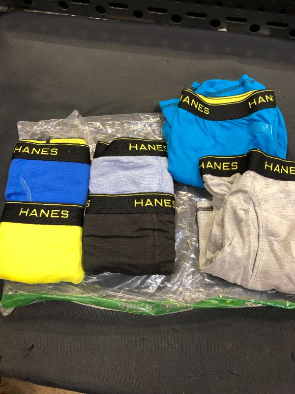 Photo 1 of Hanes boy's Underwear Boxer Briefs, Cool Dri Moisture-Wicking Underwear. BOY SIZE XL 