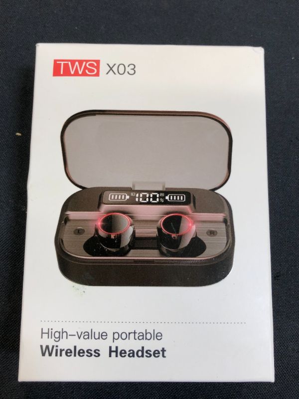 Photo 1 of TWS True Wireless in-Ear Headphones - Bluetooth, Fast Pair, Comfortable, Music, Wireless Calls, Native Voice Assistant (Black)
