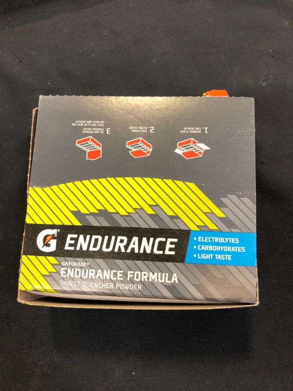 Photo 2 of Gatorade Endurance Formula Powder Sticks, Lemon Lime, 1.72 oz. Packs, 12 Count. EXP 10/14/22
