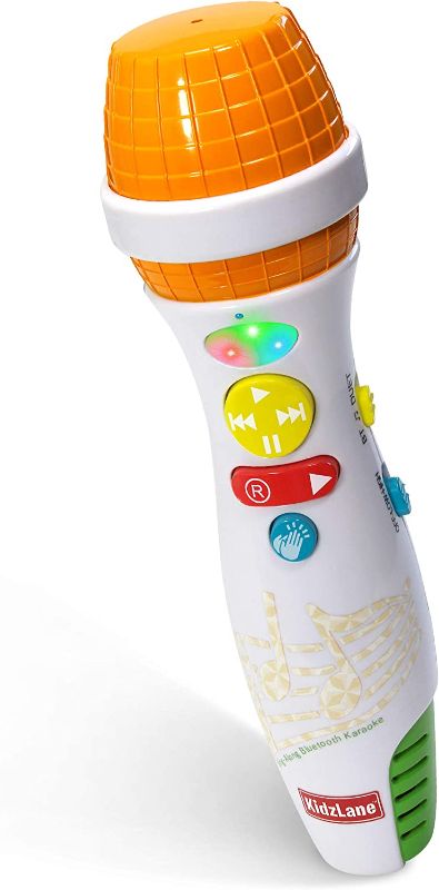 Photo 1 of Kidzlane Microphone for Kids with Bluetooth | Kids Singing Toy Microphone for Babies & Toddlers | Voice Changer & 10 Built-in Nursery Rhymes | Kids Karaoke Microphone Ages 3+
