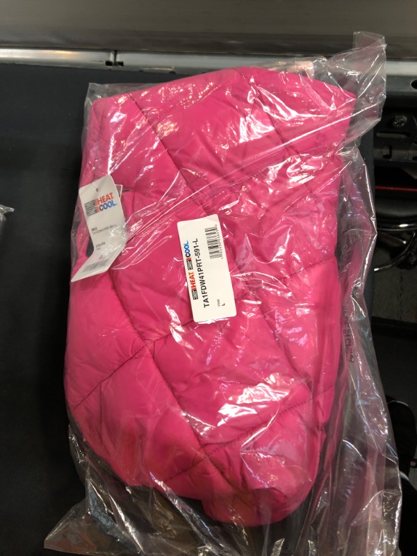 Photo 2 of 32 Degrees 2 Pack Winter Dog Coat | Quilted and Fleece Vest for Cold Weather | Puppy to Extra Large Breed Sizes, Pink Animal/Pink, Large
, SIZE L 