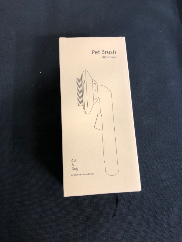 Photo 1 of  Pet Grooming Brush for Indoor Cats or Dogs, Cat Brush for Shedding and Massaging, Cat Hair Brush for Cat Grooming Supplies (White)