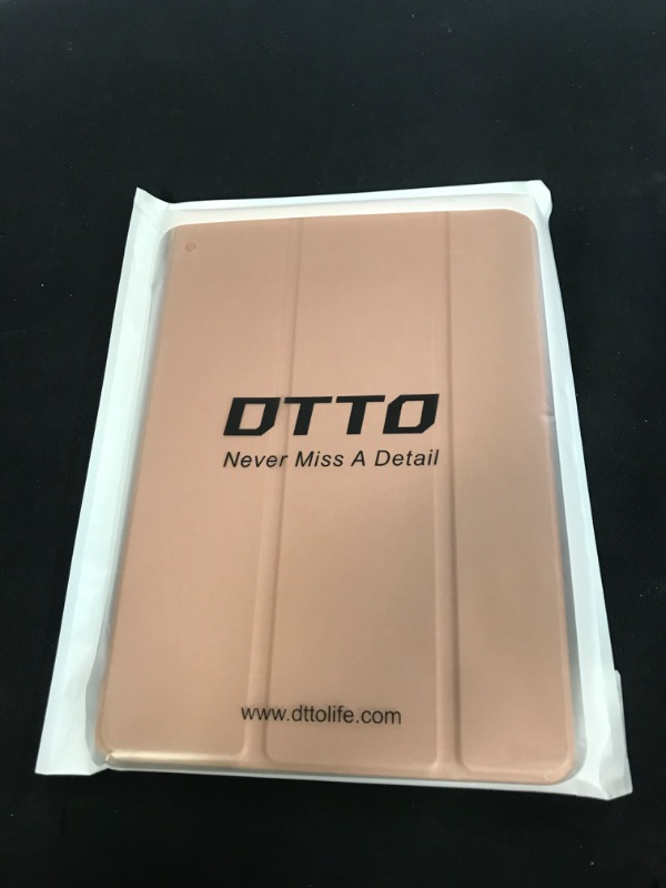 Photo 2 of DTTO for New iPad 9th Generation 10.2 inch 2021, Smart Trifold Stand Soft TPU Translucent Frosted Back Cover, Also Fit iPad 8th Generation 2020 / 7th Generation 2019, Auto Wake/Sleep, Rose Gold
