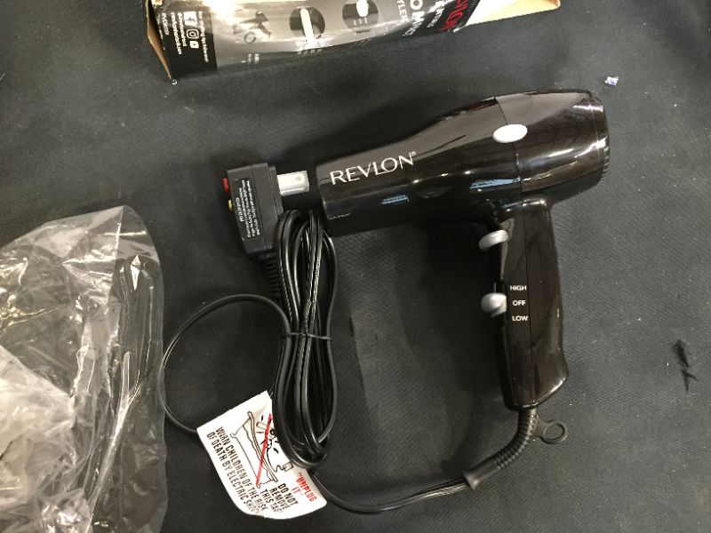 Photo 2 of Revlon Compact Hair Dryer | 1875W Lightweight Design, Perfect for Travel, (Black)
