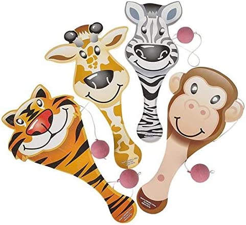 Photo 1 of Zoo Animal Paddle Ball Games (12 Pack)
