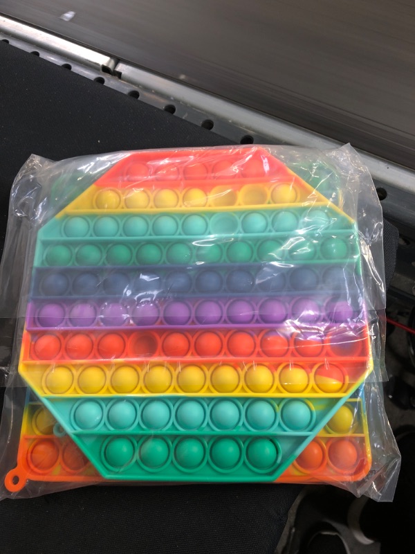 Photo 1 of 2 Packs Jumbo Toy for Kids Adult, Giant Huge Large Mega Big Press Pop Poppop Poop Popper Po it Sensory Austim Anxiety ADHD Stress Relie Game Square Octagon Tie dye Rainbow
