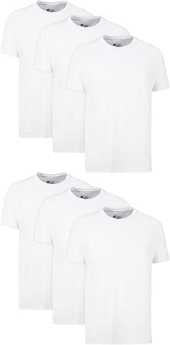 Photo 1 of Hanes Men's Tagless Cotton Crew Undershirt – 6 Packs
, SIZE L 