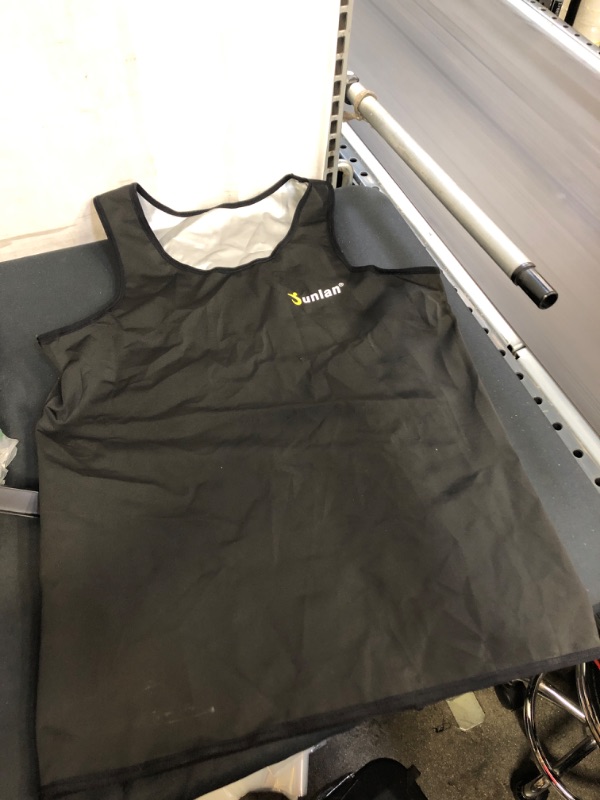 Photo 3 of Junlan Sauna Vest for Men Waist Trainer Sweat Vest with Zipper Heat Trapping Vest Sauna Suit sweat tank top for Men
, SIZE L 