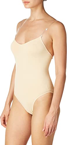 Photo 1 of Capezio womens Camisole Leotard With Clear Transition Straps L