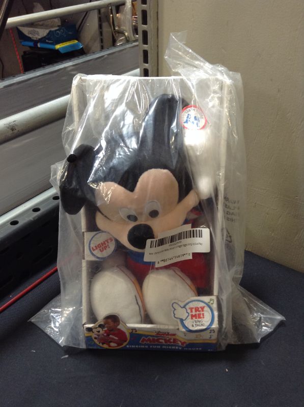 Photo 2 of Disney Junior Mickey Mouse Funhouse Singing Fun Mickey Mouse Plush, Multicolor