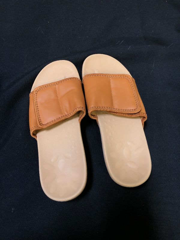 Photo 1 of CUSHION SANDALS TAN BROWN SIZE 6.5